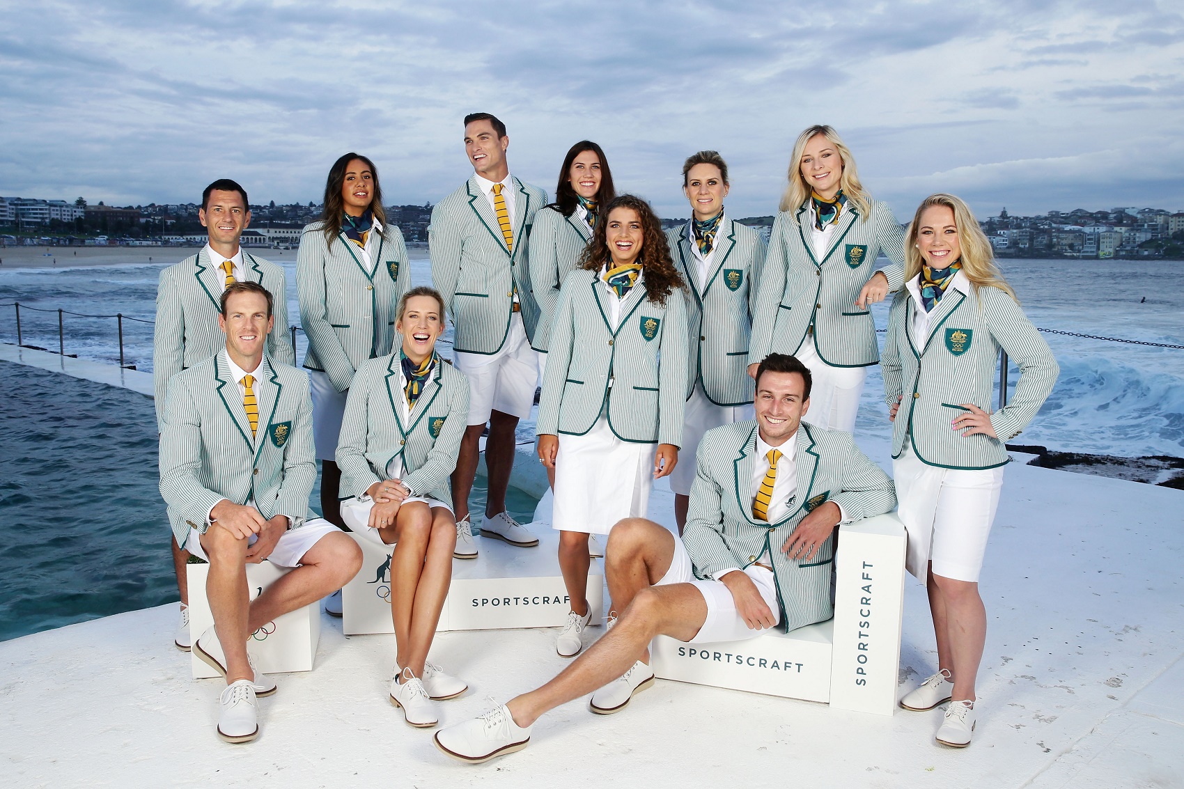 Team Australia: an air of preppy carnivàl. PIC: Getty Images