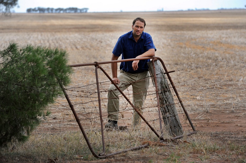 Wimmera farmer David Jochinke: October’s heat wave was a “kick in the guts”. PIC: Stock & Land, Fairfax Media